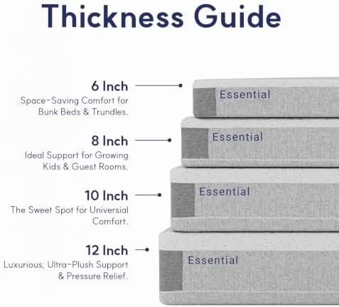 LIFEMENT, Essential 6 Inch Copper Infused Cooling Gel Memory Foam Mattress, Medium Firm, Fiberglass Free, Pressure Relief, Safe & Certified Foams & Cover, 10-Year Warranty, Mattress in a Box, King