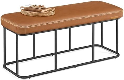 VASAGLE Storage Ottoman Bench for Entryway, PU Leather, Loads 660 lb