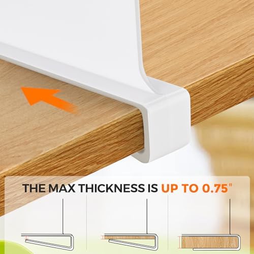 White Acrylic Shelf Dividers for Closets Organizer & Storage,8 Pack