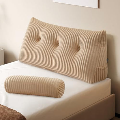 Z-hom Headboard Pillow, Wedge Backrest Cushion, Twin Size,ONE Roll Pillow