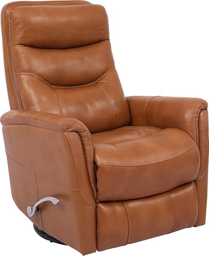 Parker Living Gemini - Butterscotch Recliner Chair Swivel Glider Two Pack Top Grain Leather with Match Comfortable Nursery Recliner Nursing Chair Cozy Swivel Recliner