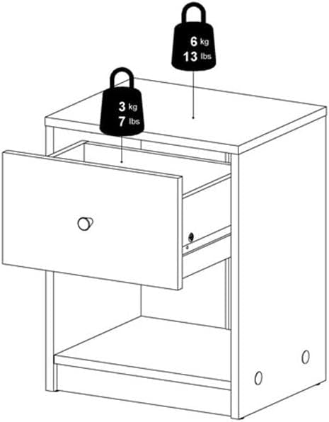 Home Square 4-Pc Scandinavian Design Bedroom Furniture Set with 3-Drawer Chest, 6-Drawer Double Dresser & Two 1-Drawer Nightstands, Plastic Pewter Handles and Smooth Glides, in Black