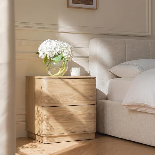 Nightstands with 3 Push to Open Drawers Storage