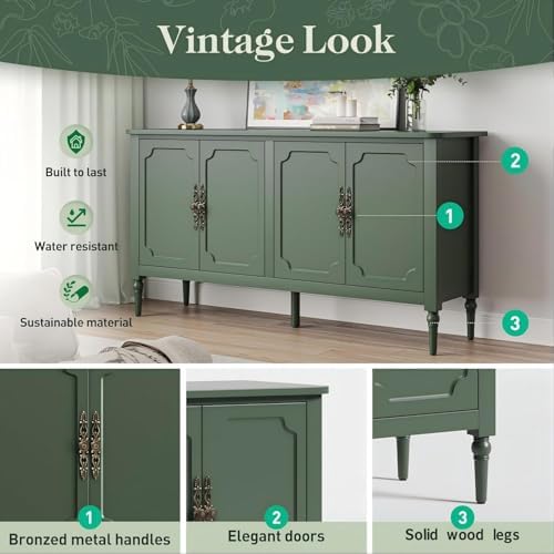 RoyalCraft Sideboard Buffet Cabinet with Storage, Kitchen Buffet Cabinet