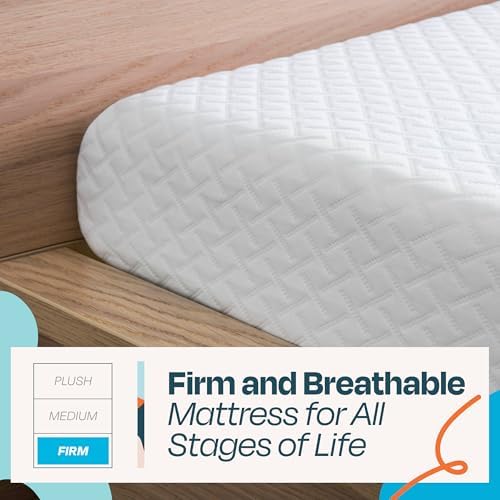 Linenspa 5 Inch Gel Memory Foam Mattress, Firm, Bed in a Box, Twin Size