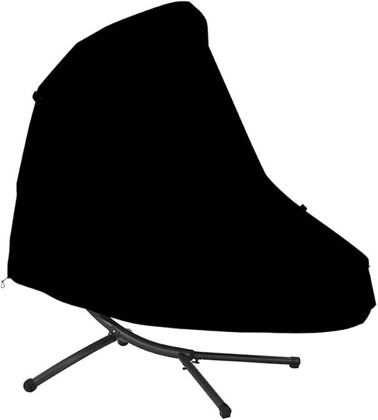 73 Inch Patio Hanging Chaise Lounge and Stand Cover with Zipper Waterproof Outdoor Curved Steel Hammock Lounger Swing Chair Covers