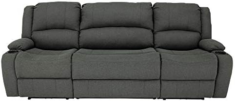 RecPro Charles Powered 94" RV Wall Hugger Reclining Loveseat Fossil
