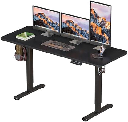 BIZUM Electric Standing Desk 63 x 24 Inch Computer Desk-Gaming Desk Black Home Office Desks Height Adjustable Memory Stand Up Computer Workstation