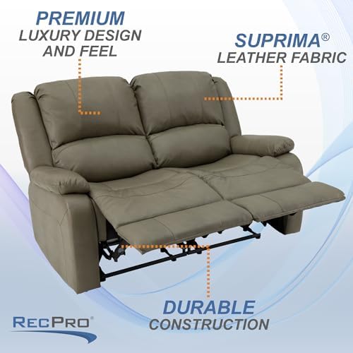 RecPro Charles RV Wall Hugger Recliner | 58" Putty
