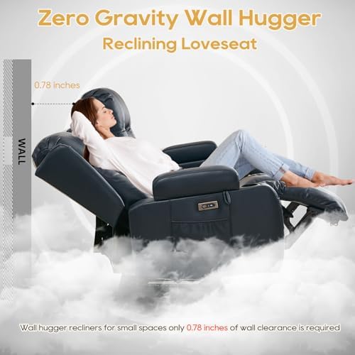 IPKIG Power Loveseat Recliner Sofa with Flip Back Console, 89" - 4 Seat
