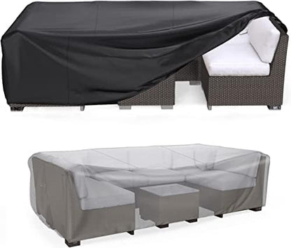 Outdoor Patio Furniture Covers Waterproof 84"Lx44"Wx23"H Black