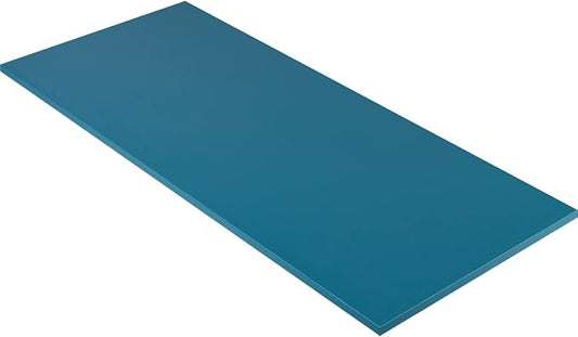 Kaboon Universal Table Top 45.67"x23.62", Solid One-Piece Desktop, Reversible Melamine Countertop, Double Desks, L-Desk DIY, Cyan