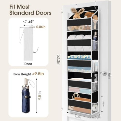 1Pack Over The Door Organizer Large Capacity Hanging Storage Room Organizer