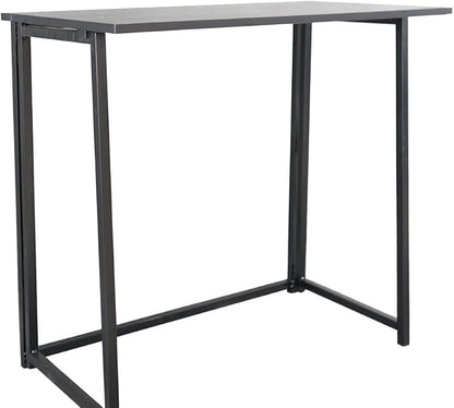 Folding Desk, Simple Assembly Computer Table, Simple Collapsible Space-Saving Home Office Desk for Small Room, Office, Bedroom, Living Room, Game Room, Study Table, Laptop Desk Black