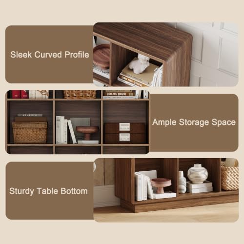 ChooChoo 9 Cube Storage Organizer, Wooden Bookcase with Storage, 43 Inch