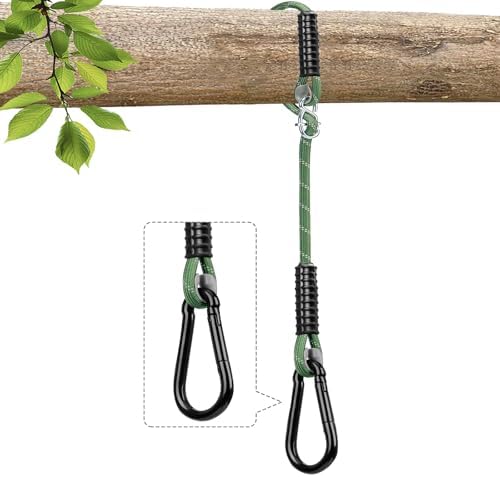 Tree Swing Rope with Heavy Duty Extra Large Buckle,Green
