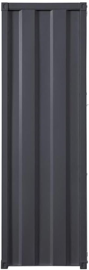 Acme Cargo Wardrobe Armoire with 1 Door in Gunmetal