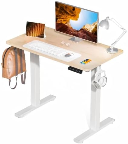 Standing Desk, 55x24 Inch Electric Height Adjustable Computer Desk