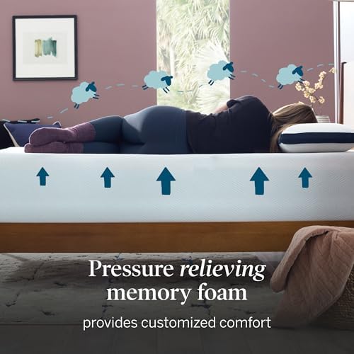 Lucid 10 Inch Gel Memory Foam Mattress, Firm, Bed in a Box, Cal King Size