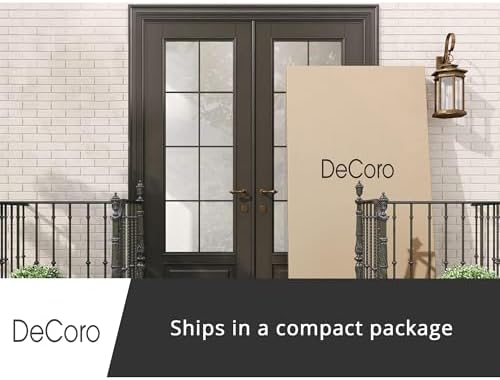 DeCoro Chicago Channel Tufted Upholstered Platform Bed, Light Gray, King