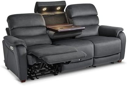 MCombo 87.2'' Wall Hugger Power Recliner Sofa, ST258M3 (Dark Grey)