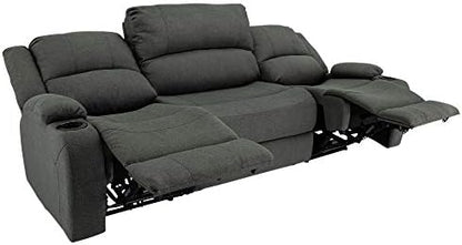 RecPro Charles Powered 94" RV Wall Hugger Reclining Loveseat Fossil