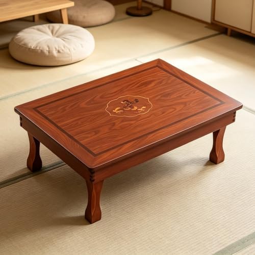 Folding Coffee Table, Japanese Floor Low Wood Dining Table