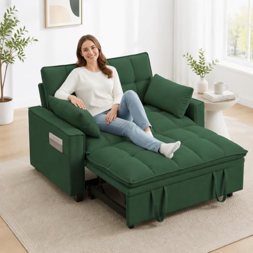 Sleeper Sofa Bed, Convertible Pull Out Couch for for Living Room, Loveseat