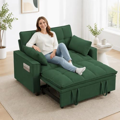 Sleeper Sofa Bed, Convertible Pull Out Couch for for Living Room, Loveseat