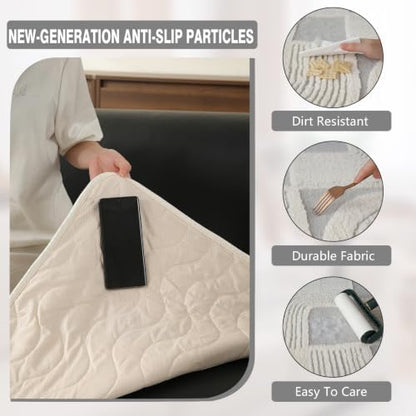 Geometric Couch Cover, Sofa Cushion Cover(Light Gray,35''x 70.8'')