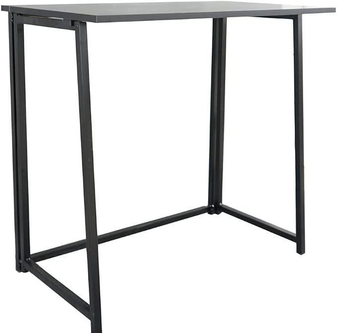 Collapsible Computer Desk - Gaming Desk - Laptop Table - Foldable Writing and Study Table - Home and Office Desk - Portable Folding Table - Corner Desk Workstation - Space Saving - Black