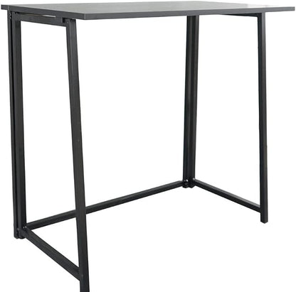 Collapsible Computer Desk - Gaming Desk - Laptop Table - Foldable Writing and Study Table - Home and Office Desk - Portable Folding Table - Corner Desk Workstation - Space Saving - Black