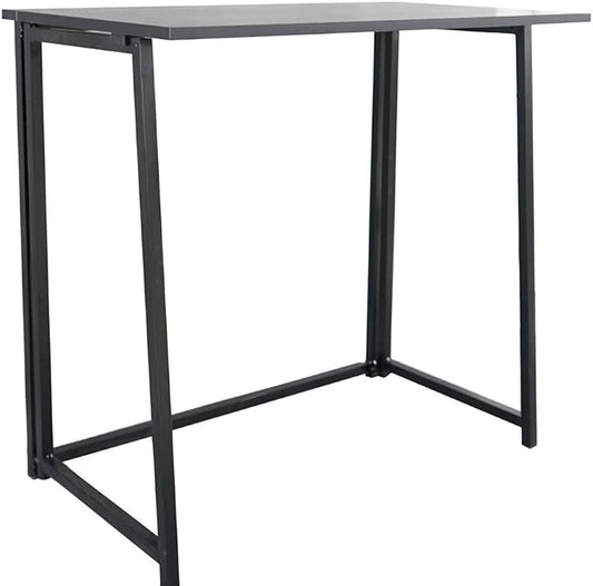 Collapsible Computer Desk - Gaming Desk - Laptop Table - Foldable Writing and Study Table - Home and Office Desk - Portable Folding Table - Corner Desk Workstation - Space Saving - Black