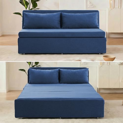 ijuicy Queen Size Pull Out Sofa Bed,3 in 1 Sleeper Sofa