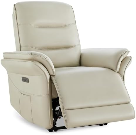 KISLOT Dual Motor Power Recliner Chair,Zero Gravity USB & Type-C, Cream