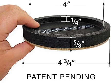 Felt Furniture Sliders for Hardwood Floors X-PROTECTOR 4 PCS 4 3/4”
