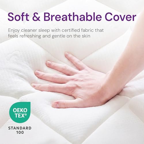 GAESTE Full Size 8 Inch Hybrid Cooling Mattress, Airflow Innerspring