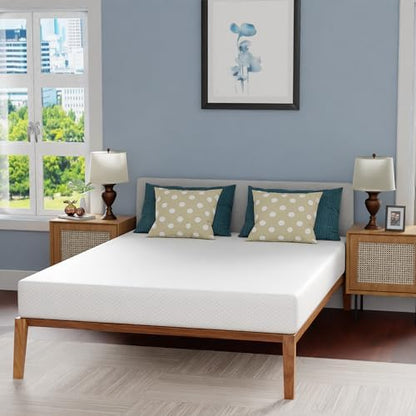 FDW | 8 Inch Queen Mattress | Medium Firm | Gel Memory Foam | White