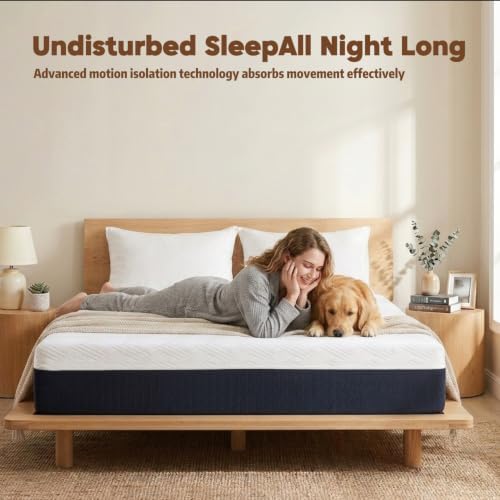 8 Inch Full Size Mattress, Memory Foam Mattress in a Box, Colchones Full
