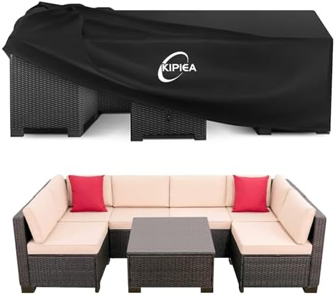 Patio Furniture Covers Waterproof Winter, Heavy-Duty 420D Outdoor Patio Furniture Set Covers, No Tears Anti UV No Fading (79" L x 79" W x36" H)