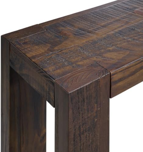 Alaterre Classic Solid Wood Entryway Console Table, Brown, 36 Inch
