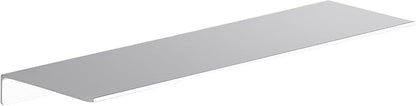 Danpoo 20 inch Floating Shelf for Wall Organizer & Storage, Display Shelf, Metal Wall Shelf for Bathroom, Living Room, Kitchen, Bedroom(Silver)