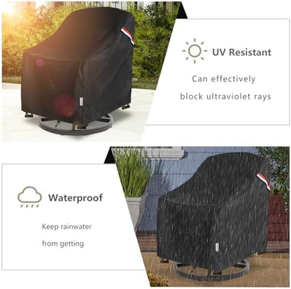 Patio Chair Covers Waterproof 2 Pack, 30" W x 34" D x 36" H