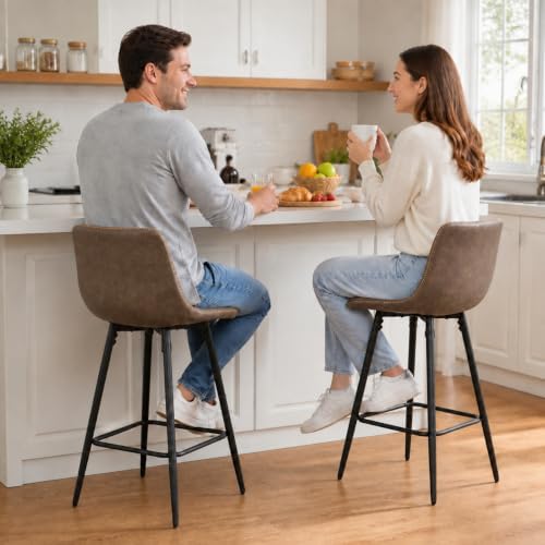 Garvee Bar Stools Set of 4, Counter Height Bar Stools