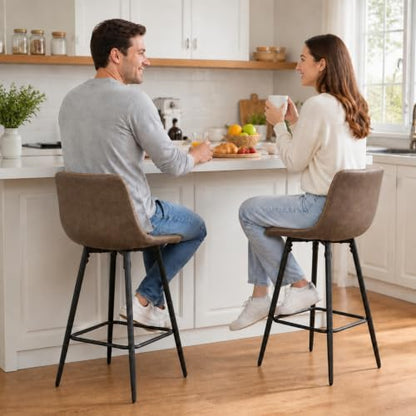 Garvee Bar Stools Set of 4, Counter Height Bar Stools