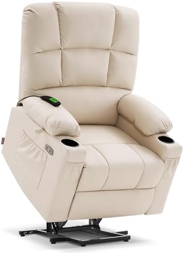 MCombo Dual Motor Power Lift Recliner, Heat and Massage, 7680, Large