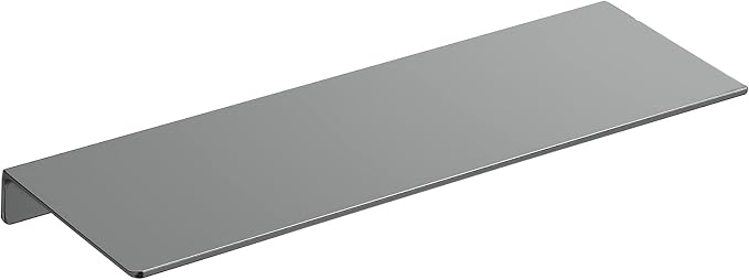 Danpoo 16 inch Gray Floating Shelf for Wall Organizer & Storage, Display Shelf, Metal Wall Shelf for Bathroom, Living Room, Kitchen, Bedroom
