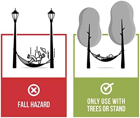 Bear Butt Kodiak Hammock Straps for Trees - 20 Feet Long, 40 Combined Loops - Holds 1000 Pounds - Camping Accessories With Carabiner