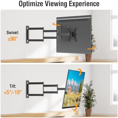ELIVED 29.5in Long Arm TV Mount for 14-42" TVs Monitors, Max VESA 200x200