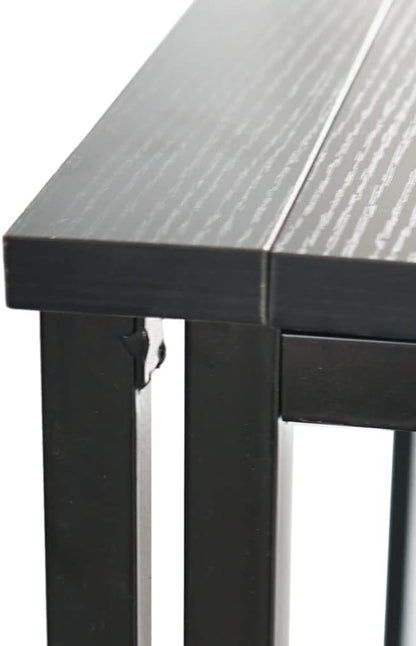 Collapsible Computer Desk - Gaming Desk - Laptop Table - Foldable Writing and Study Table - Home and Office Desk - Portable Folding Table - Corner Desk Workstation - Space Saving - Black